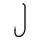 Hayabusa 376 Nymphen- und Streamerhaken Black Nickel 376-12